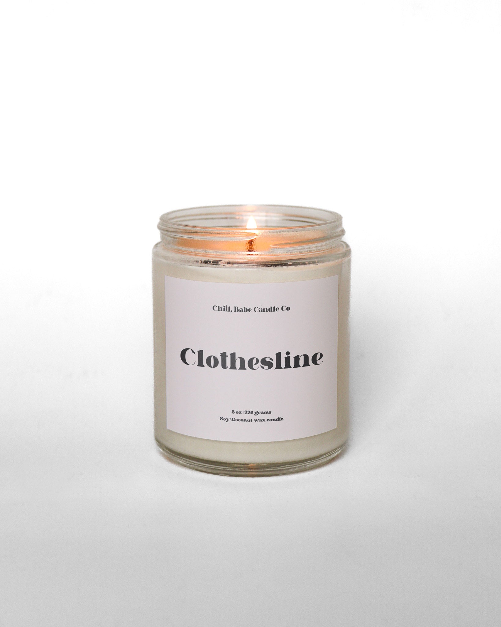 Clothesline Candle | Cotton +Iris