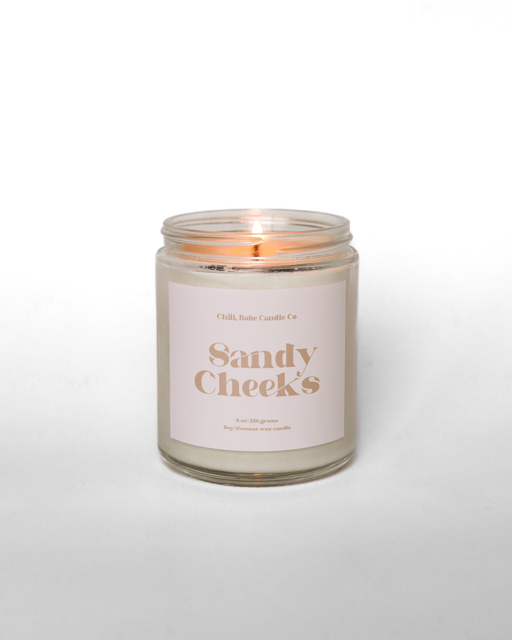 Sandy Cheeks Candle | Coconut Milk + Sandalwood + Tonka Bean