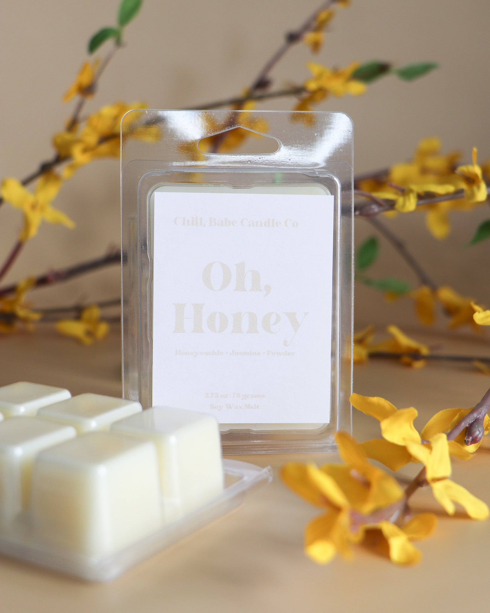 Oh, Honey Wax Melt | Honeysuckle + Jasmine + Powder