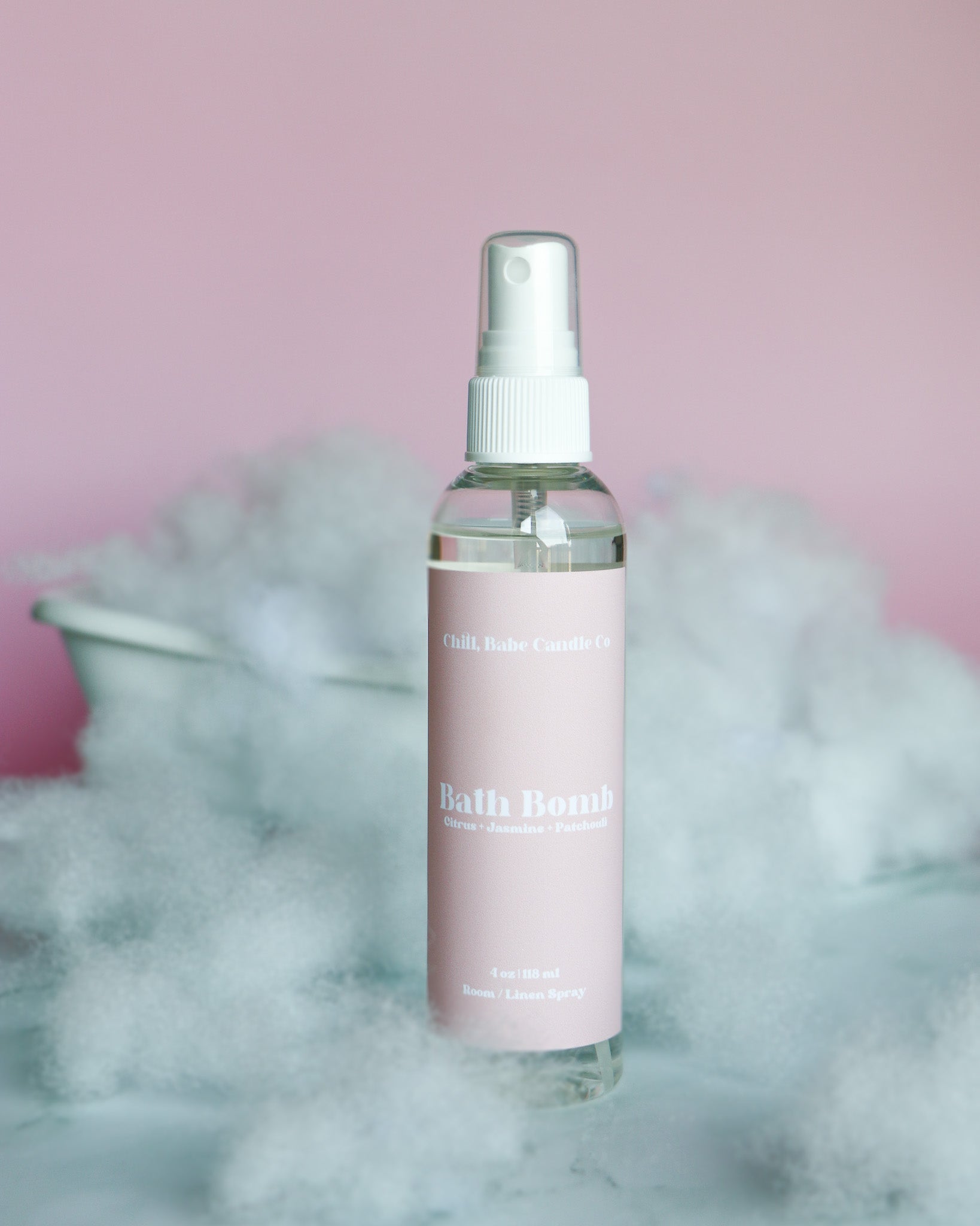 Bath Bomb Room & Linen Spray | Citrus + Jasmine + Pachouli