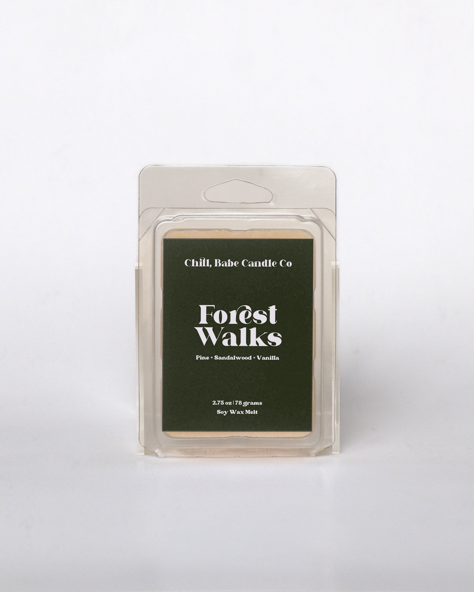 Forest Walks Wax Melt |  Pine + Sandalwood + Vanilla