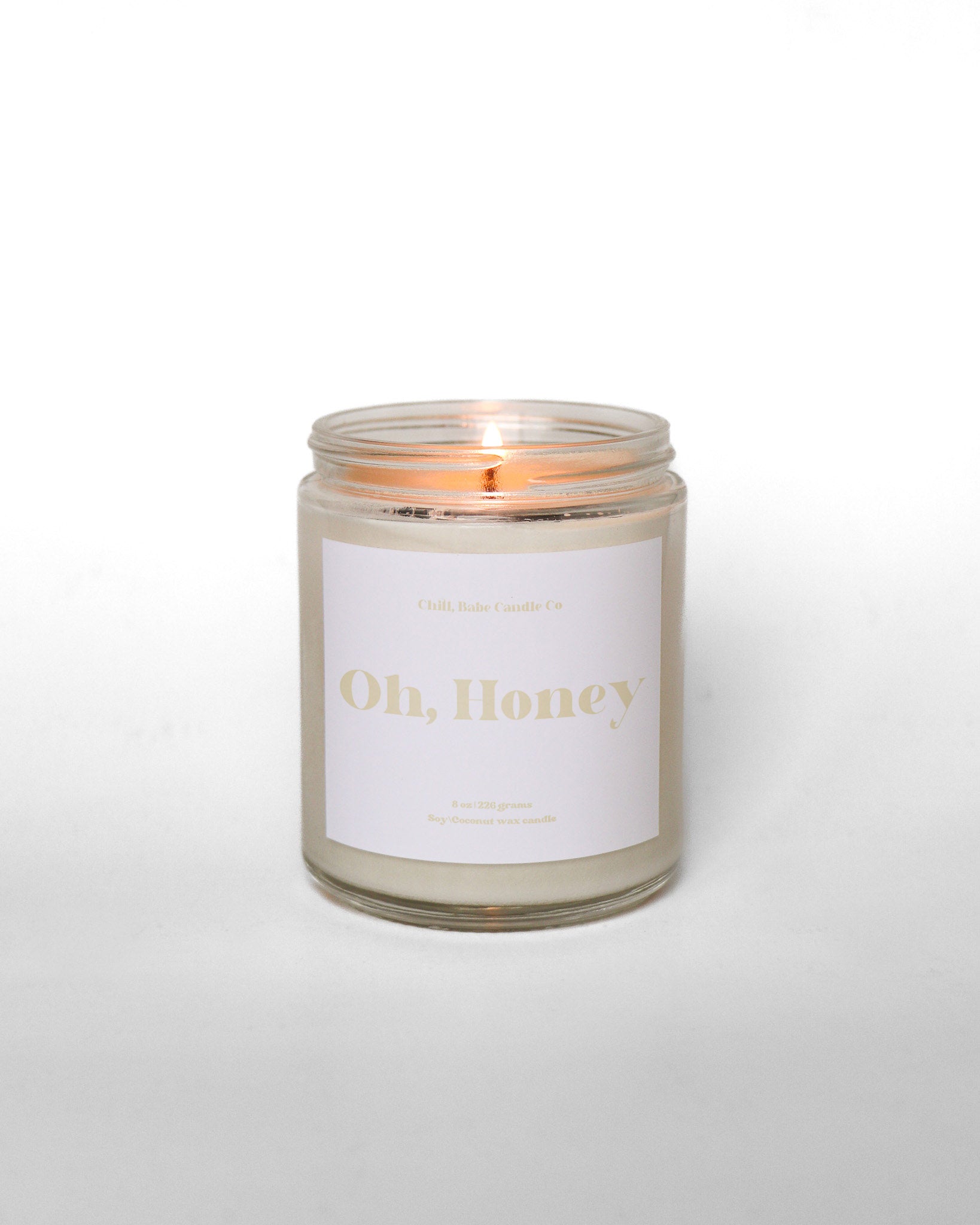 Oh, Honey Candle Honeysuckle + Jasmine + Powder Chill, Babe Candle Co