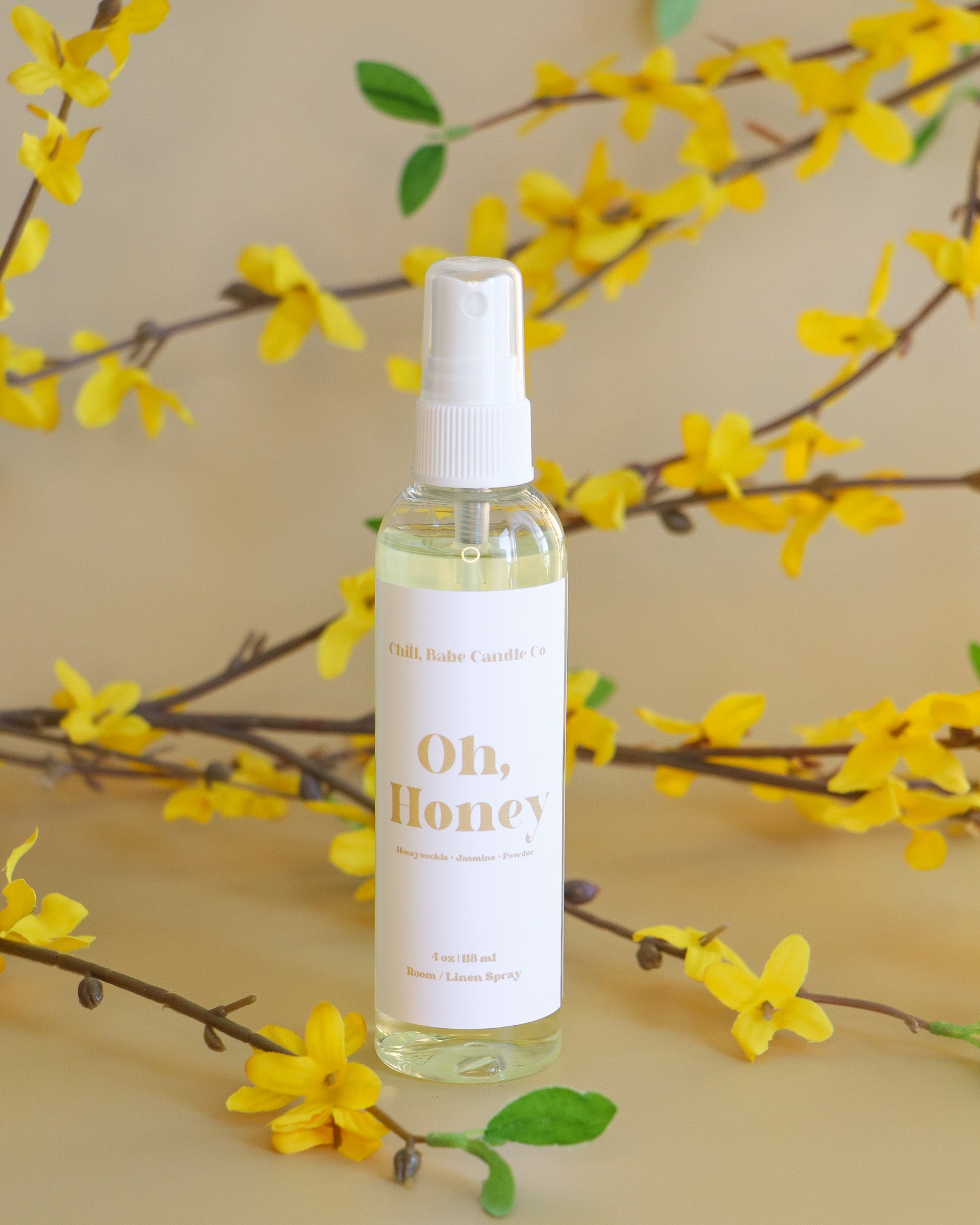 Oh, Honey Room & Linen Spray | Honeysuckle + Jasmine + Powder