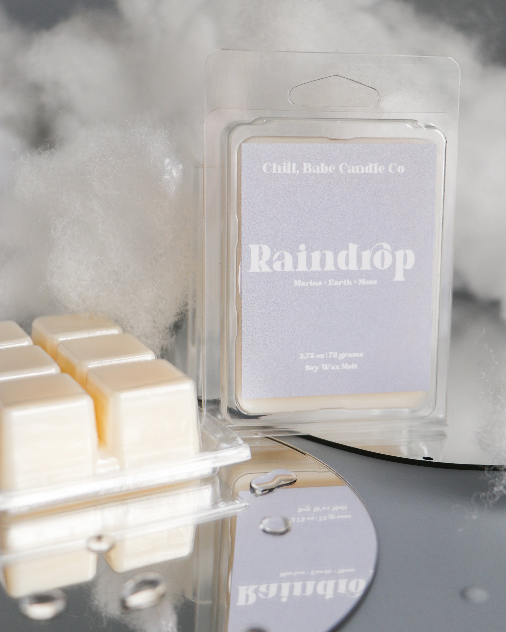 Raindrop Wax Melt | Ozone + Earth + Moss