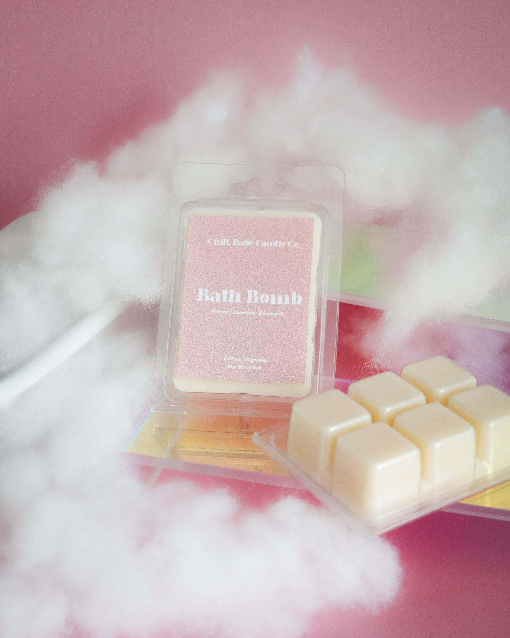 Bath Bomb Wax Melt | Citrus + Jasmine + Pachouli