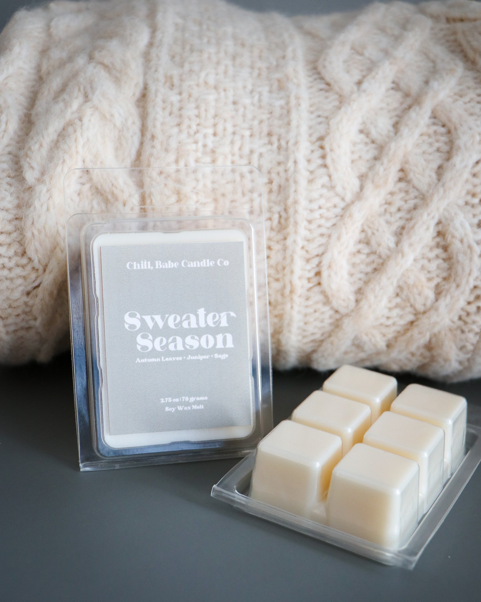 Sweater Season Wax Melt | Autumn Leaves + Juniper + Sage